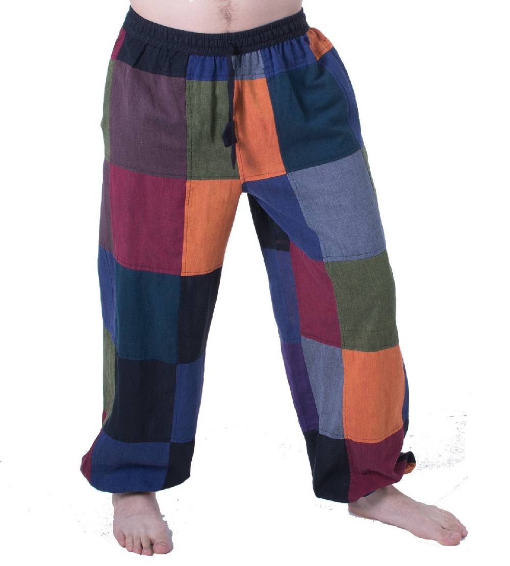 Kunst Und Magie Bunte Patchwork Freizeit Hose Boho Unisex Hippiehose Nachhaltig