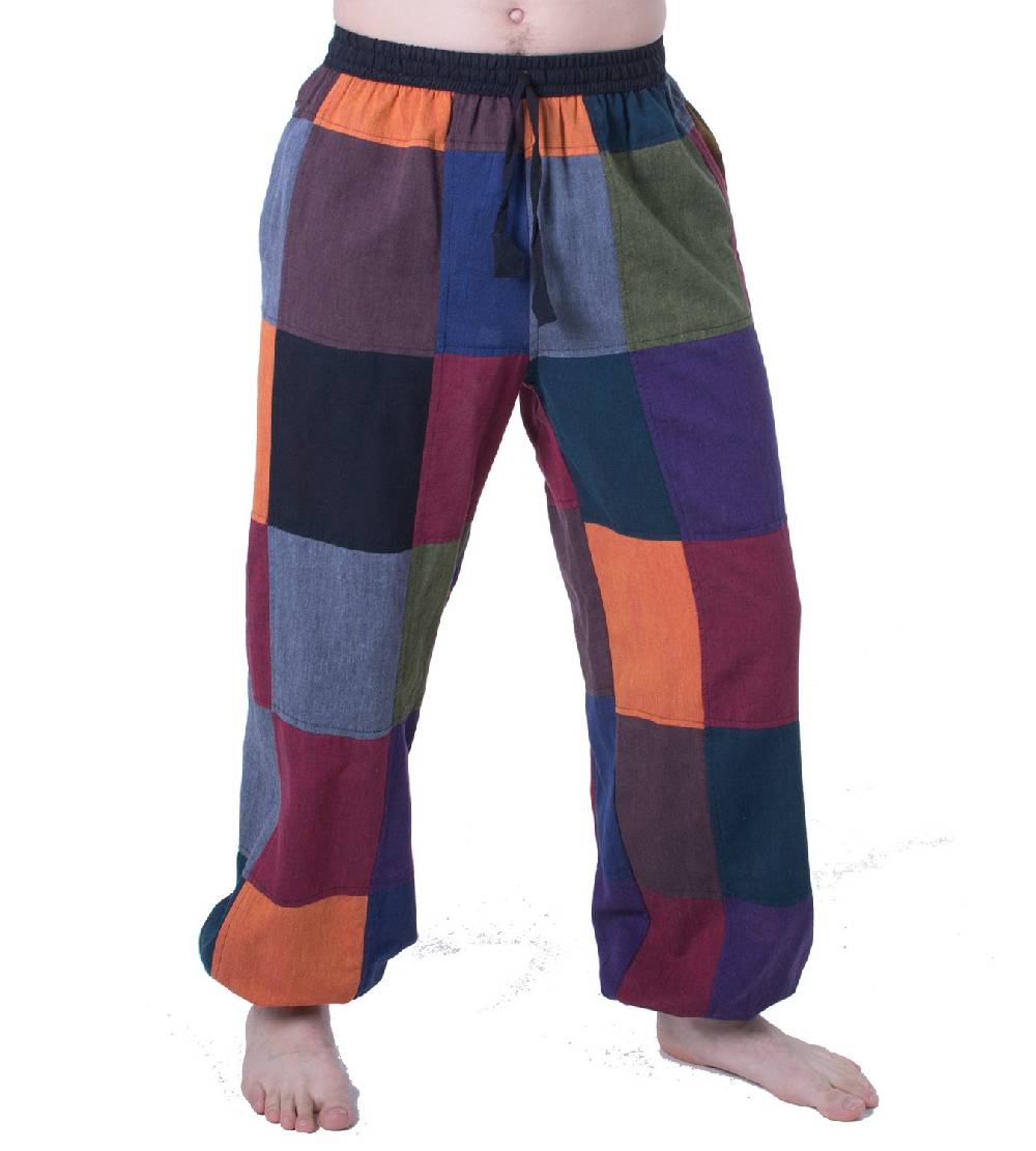 Kunst Und Magie Bunte Patchwork Freizeit Hose Boho Unisex Hippiehose Nachhaltig