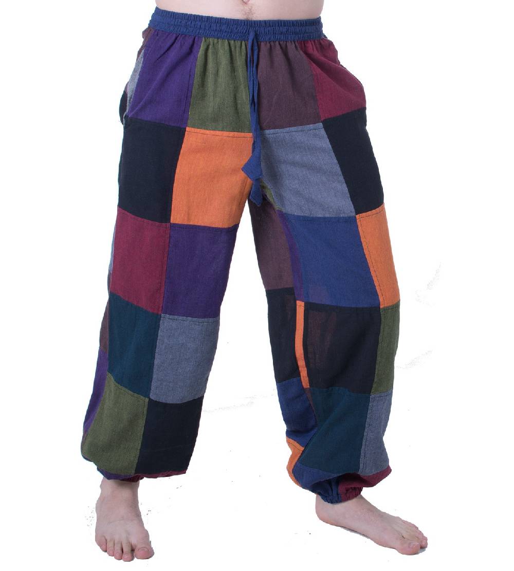 Kunst Und Magie Bunte Patchwork Freizeit Hose Boho Unisex Hippiehose Nachhaltig