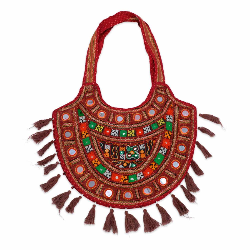 Kunst Und Magie Bunte Traditionell Bestickte Schultertasche Einkaufstasche BOHO Umhängetasche Nachhaltig No Waist UNIKAT!