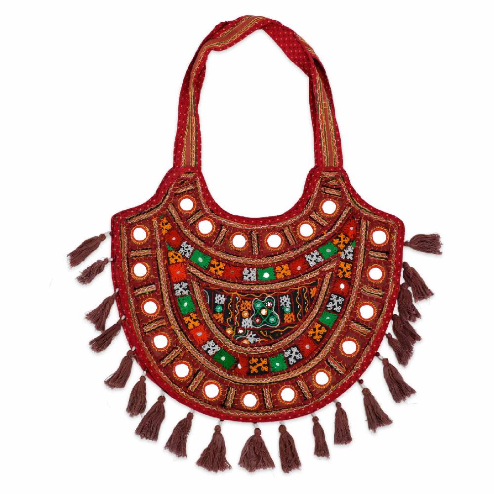 Kunst Und Magie Bunte Traditionell Bestickte Schultertasche Einkaufstasche BOHO Umhängetasche Nachhaltig No Waist UNIKAT!