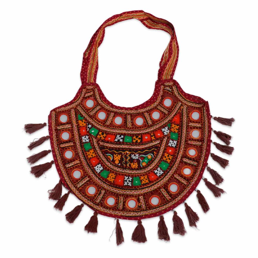 Kunst Und Magie Bunte Traditionell Bestickte Schultertasche Einkaufstasche BOHO Umhängetasche Nachhaltig No Waist UNIKAT!