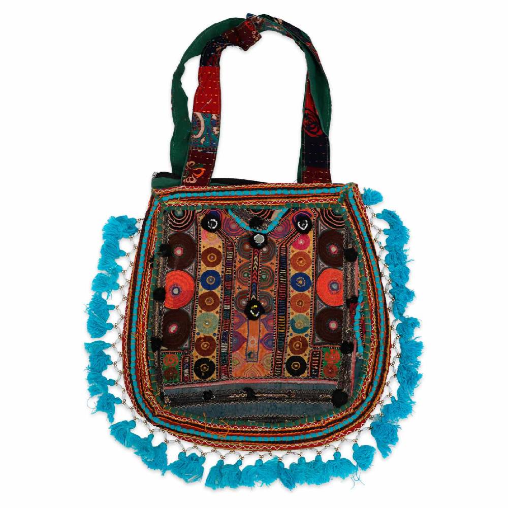 Kunst Und Magie Bunte Traditionell Bestickte Schultertasche Einkaufstasche BOHO Umhängetasche Nachhaltig No Waist UNIKAT!