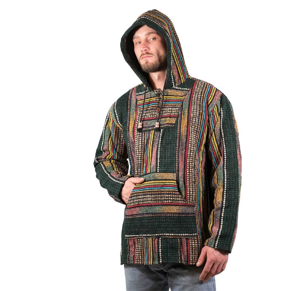 Kunst Und Magie Bunter Kapuzenpulli Kapu Baja Jerga Hoodie Mit Kapuze Und Kängurutaschen Hippie Goa