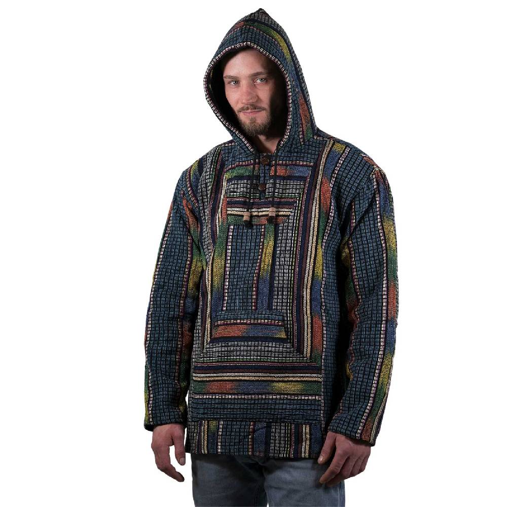 Kunst Und Magie Bunter Kapuzenpulli Kapu Baja Jerga Hoodie Mit Kapuze Und Kängurutaschen Hippie Goa