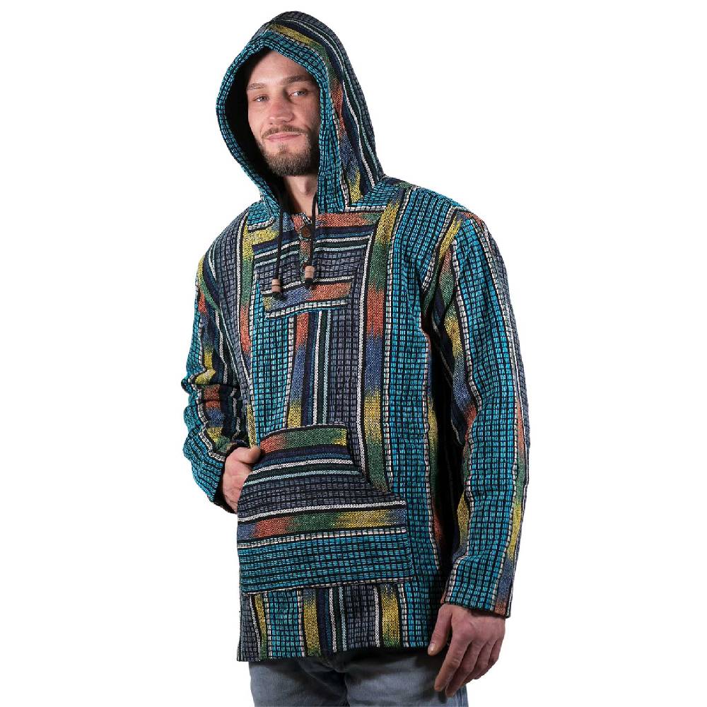 Kunst Und Magie Bunter Kapuzenpulli Kapu Baja Jerga Hoodie Mit Kapuze Und Kängurutaschen Hippie Goa