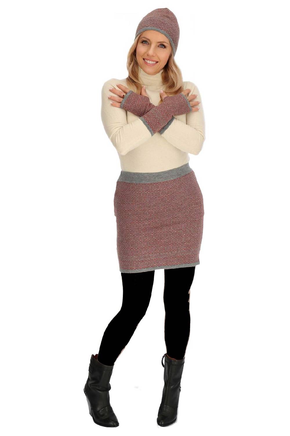 Kunst Und Magie Bunter Strickrock Kurzer Rock Aus Weicher Merinowolle Feinstrick Boho Merino Mini