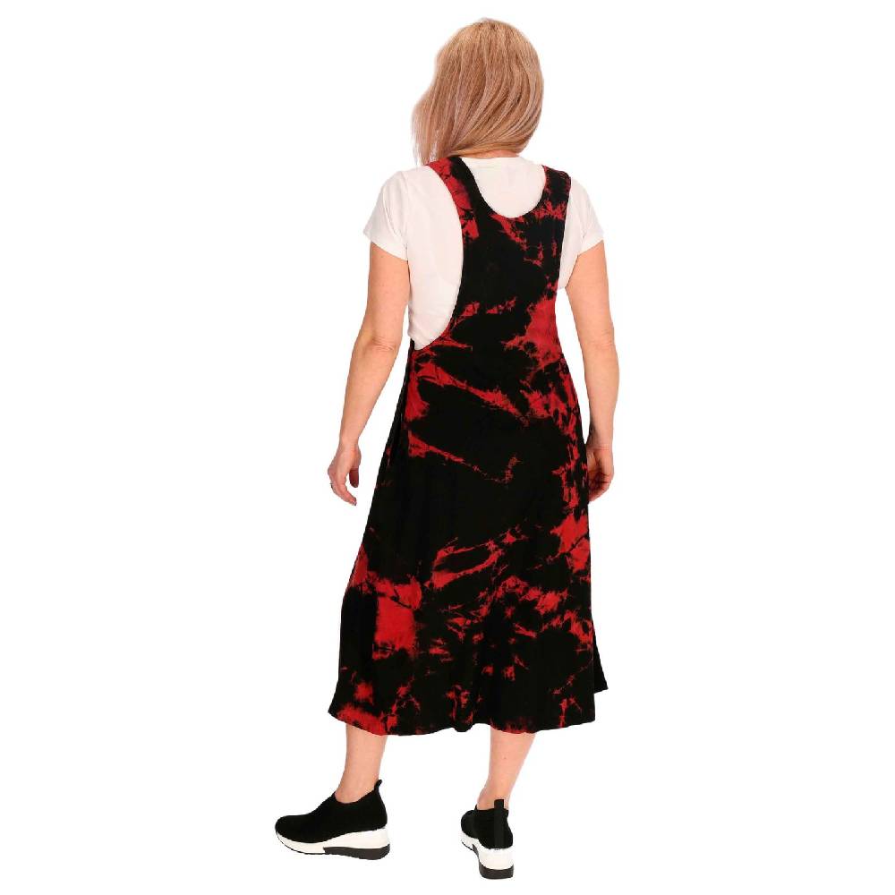 Kunst Und Magie Buntes Kleid Latzkleid Latzrock Tie Dy Batik Boho Ibiza Psy Goa 70er Overall Hippie Sommerkleid Baumwolle