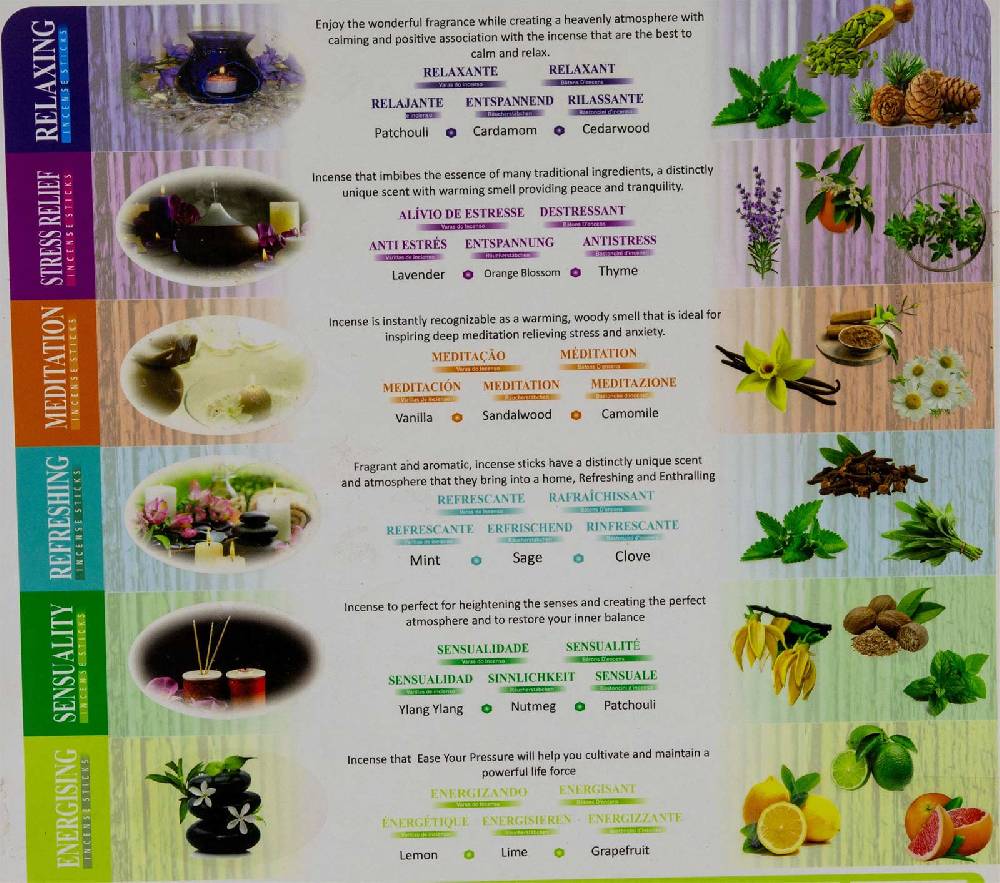 Kunst Und Magie D'art Aroma Sortiment Räucherstäbchen Geschenk Set 120 Stäbchen