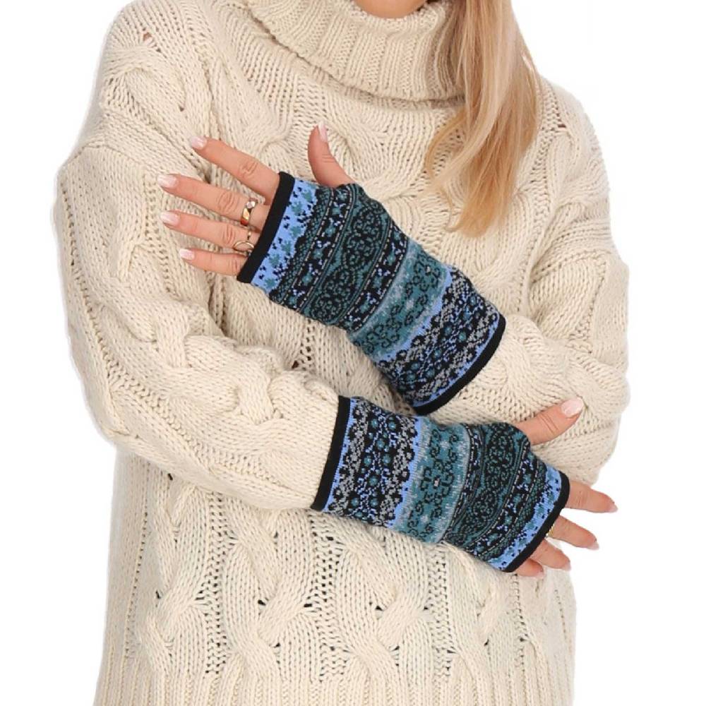 Kunst Und Magie Damen Armstulpen Stulpen Handwärmer Handschuhe Pulswärmer extrafeiner Jacquardstoff