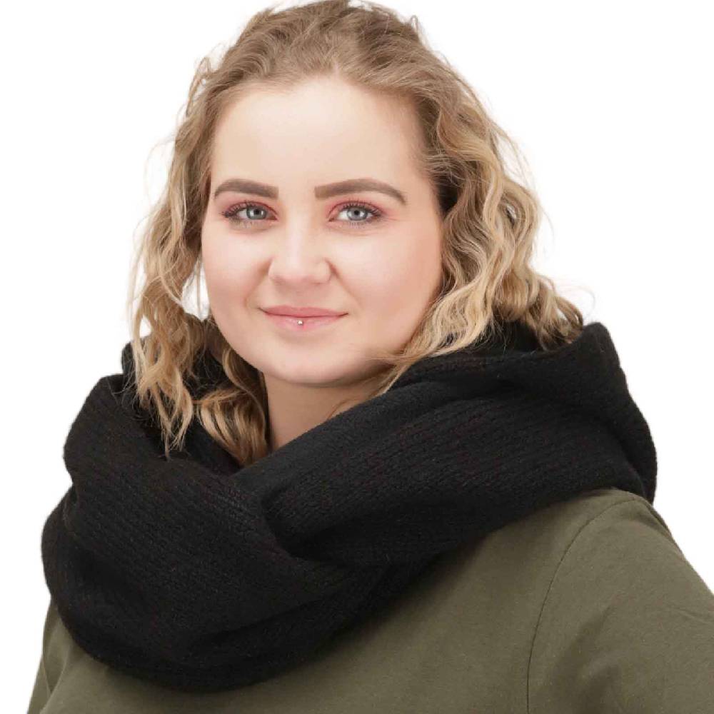 Kunst Und Magie Damen Kapuzenschal Loop Schal Hoodie Schalmütze Poncho Aus Wolle Gestrickt