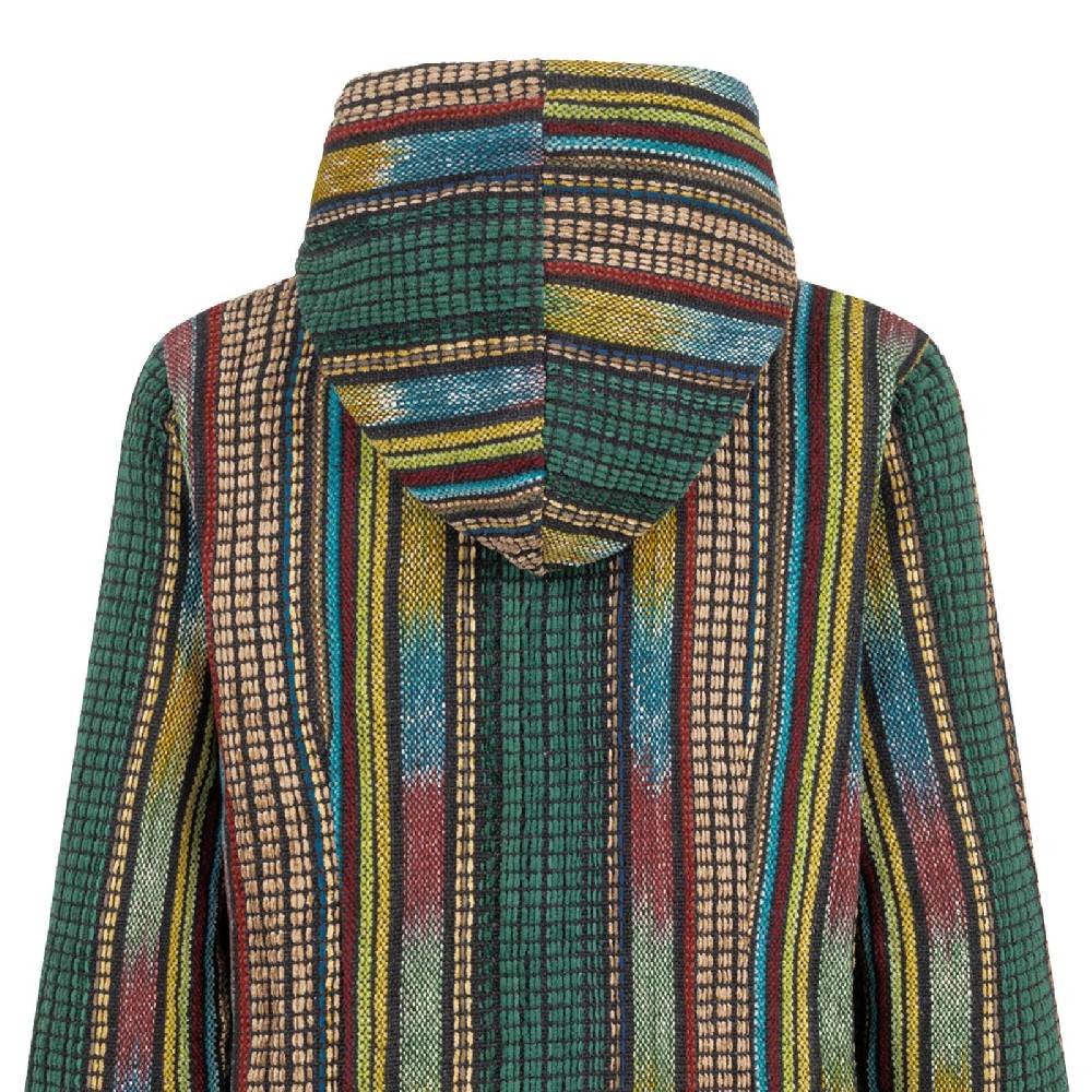 Kunst Und Magie Damen Kurzmantel Gheri Jacke Mit Kapuze -Hippie Goa Boho Damen Mantel