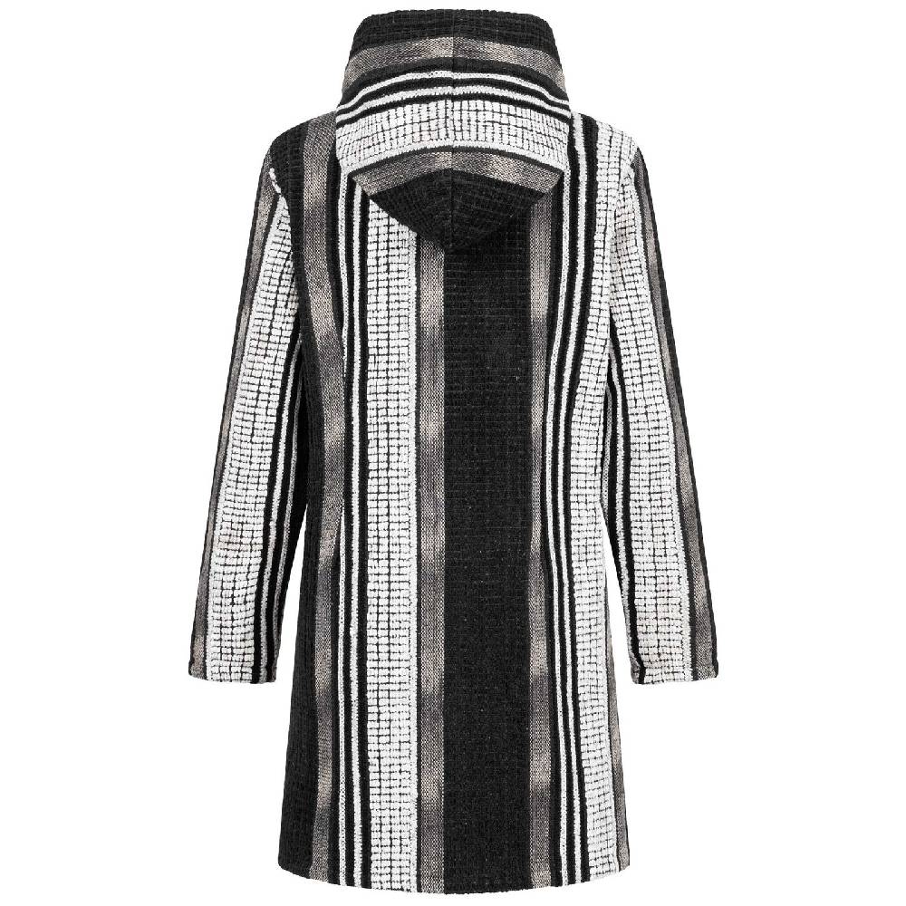 Kunst Und Magie Damen Kurzmantel Jacke Mit Kapuze -Hippie Goa Boho Damen Mantel