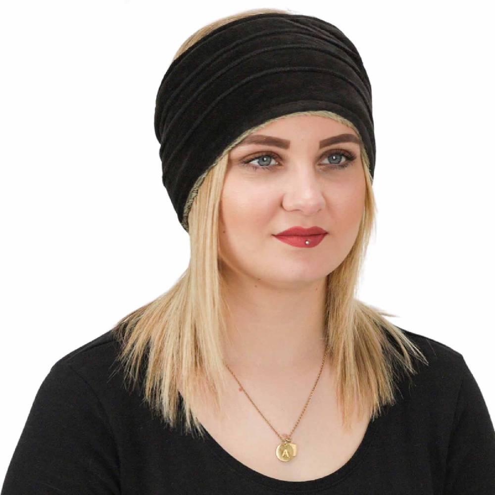 Kunst Und Magie Damen Ohrwärmer Wendbar Tube Stirnband Aus Samt Mit Plüschfutter