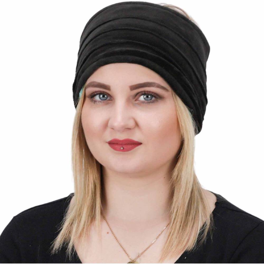 Kunst Und Magie Damen Ohrwärmer Wendbar Tube Stirnband aus Samt mit Plüschfutter