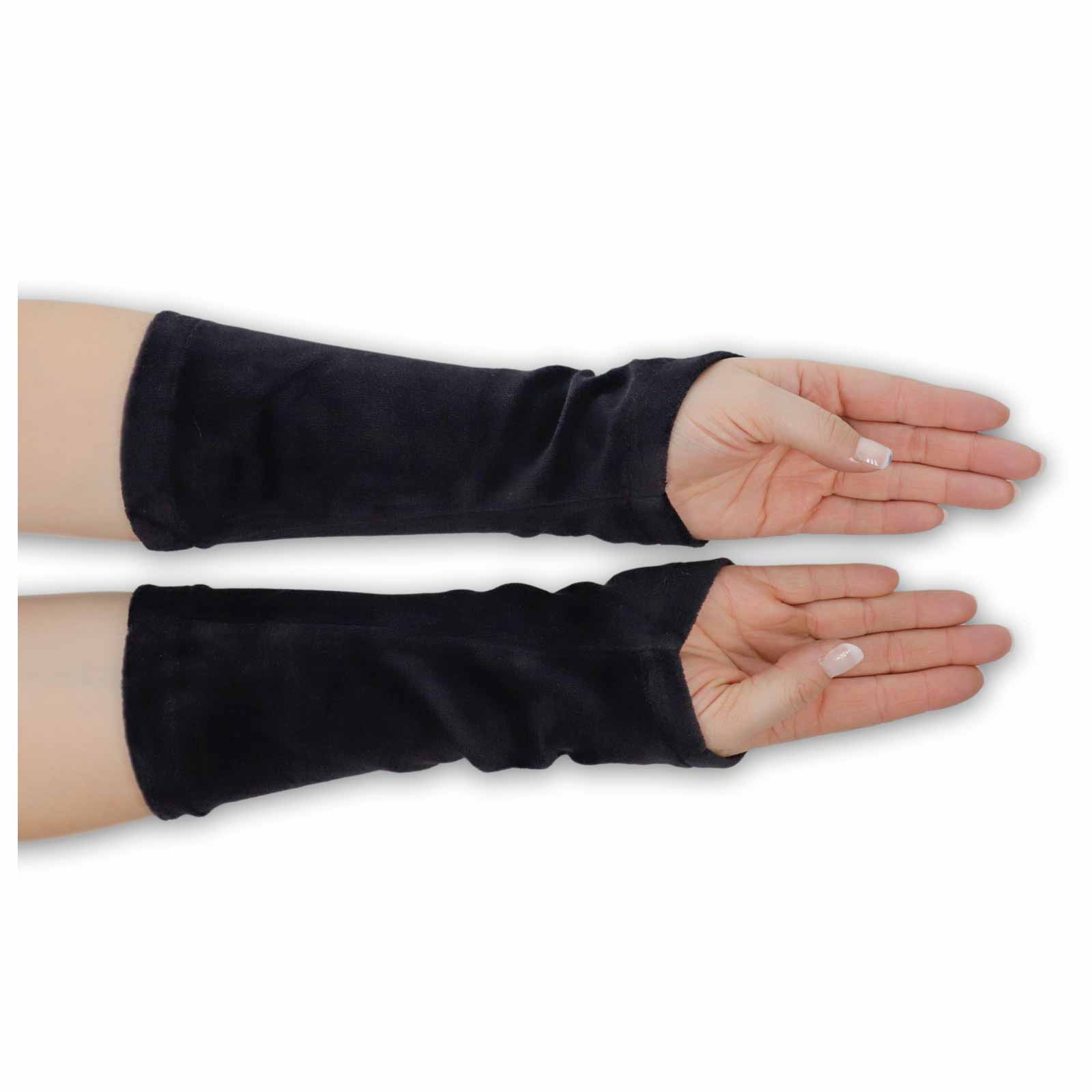 Kunst Und Magie Damen Samt Armstulpen Stulpen Handwärmer Handschuhe Mit Glöckchen Boho