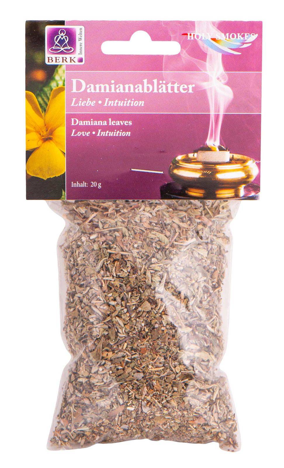 Kunst Und Magie Damianablätter Damiana -Liebe - Intuition Räucherwerk in Tüten Holy Smokes Berk