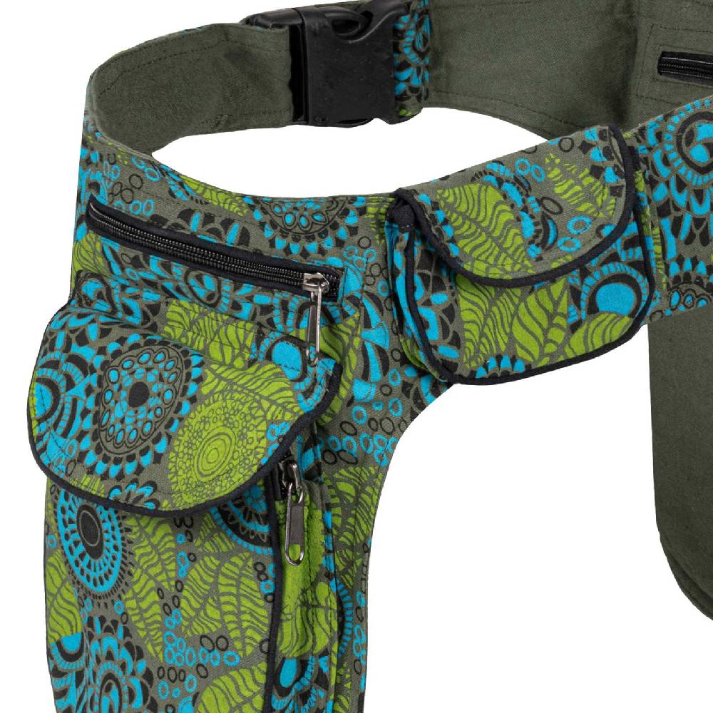 Kunst Und Magie Doppel Bauchtasche Sidebag Gürteltasche Festivaltasche Hippie Goa Hüfttasche Hipbag