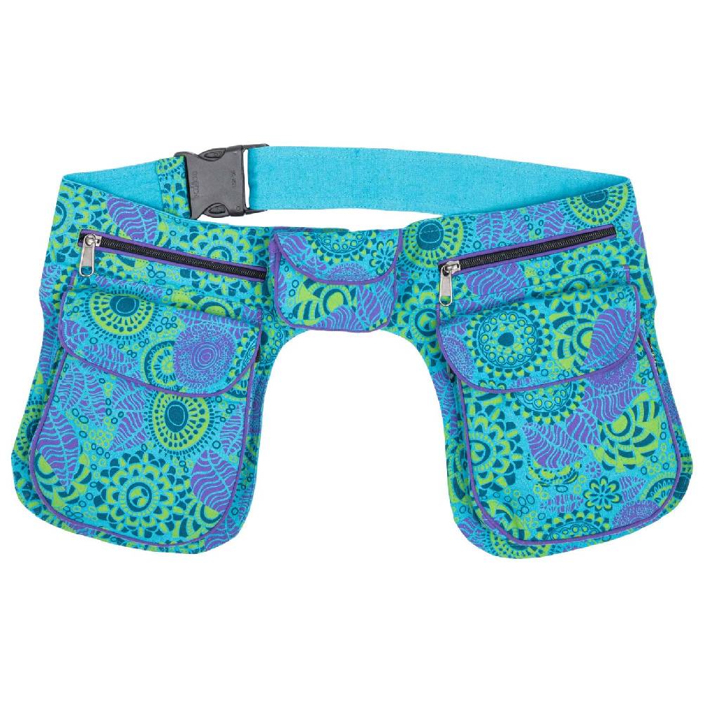 Kunst Und Magie Doppel Bauchtasche Sidebag Gürteltasche Festivaltasche Hippie Goa Hüfttasche Hipbag