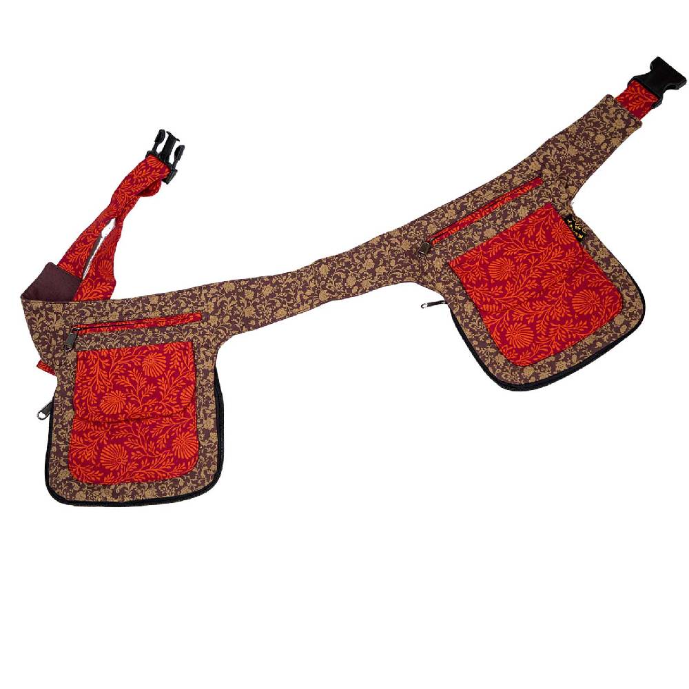 Kunst Und Magie Doppel Bauchtasche Sidebag Gürteltasche Festivaltasche Hippie Goa Hüfttasche Hipbag Gassitasche