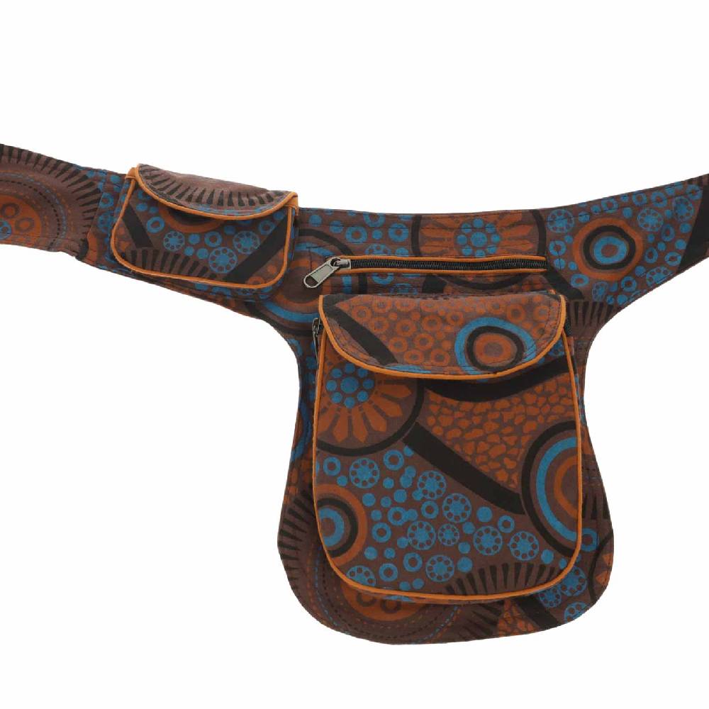 Kunst Und Magie Doppel Bauchtasche Sidebag Gürteltasche Festivaltasche Hippie Goa Hüfttasche Hipbag