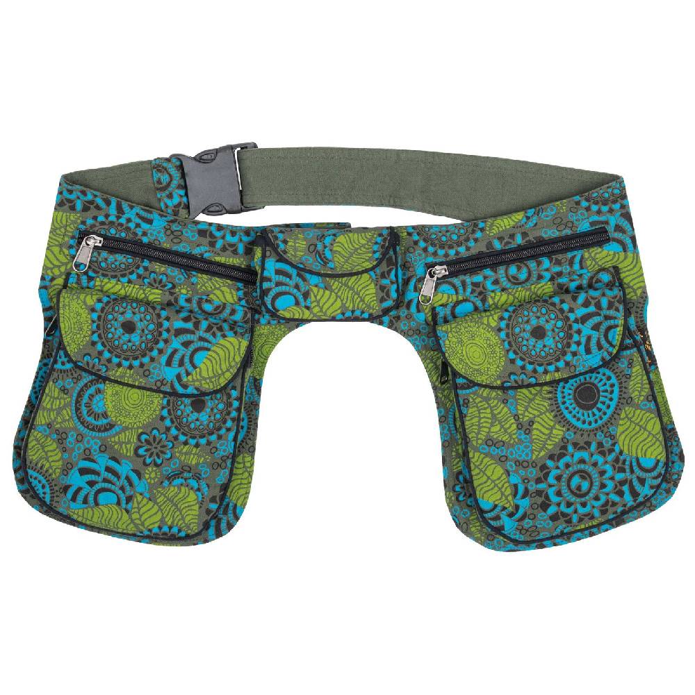 Kunst Und Magie Doppel Bauchtasche Sidebag Gürteltasche Festivaltasche Hippie Goa Hüfttasche Hipbag