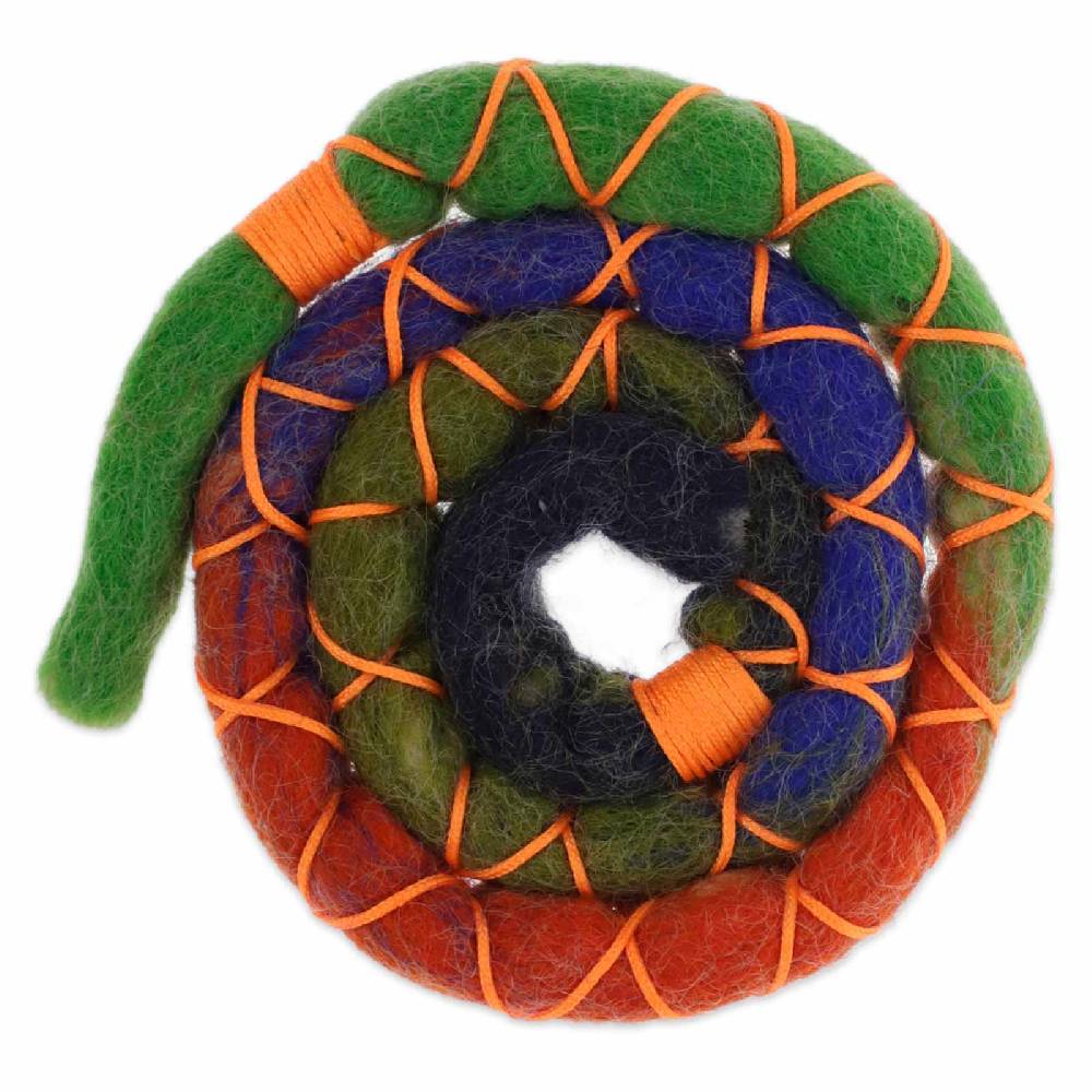 Kunst Und Magie Dreadspirale Dreadschmuck Zopfhalter aus Filz Spiral Lock scrounchi Haarband Bunt