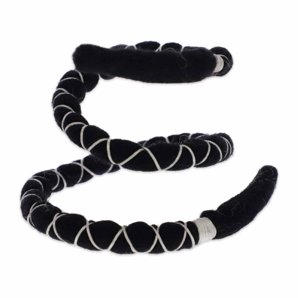 Kunst Und Magie Dreadspirale Dreadschmuck Zopfhalter Aus Filz Spiral Lock Scrounchi Haarband