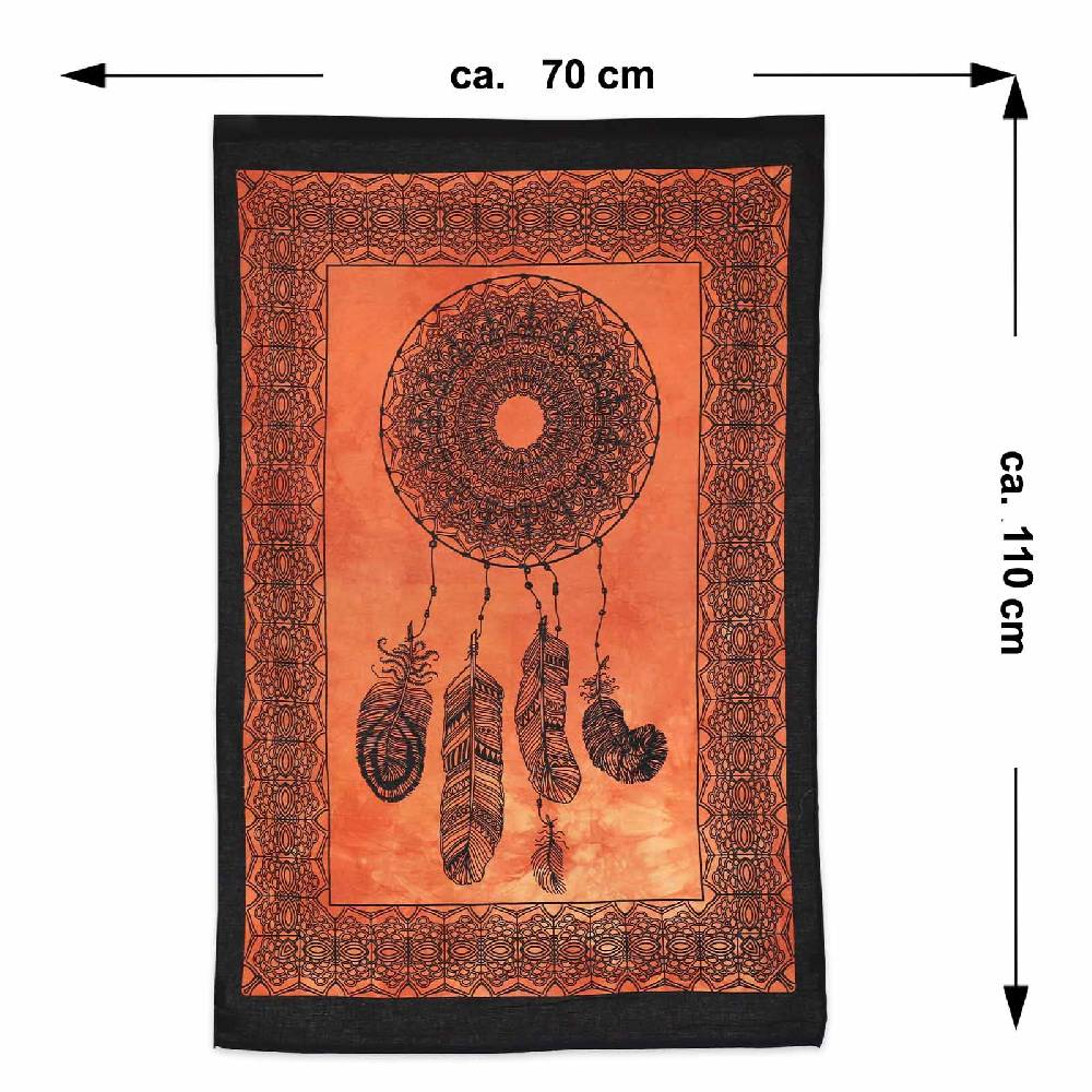 Kunst Und Magie Dreamcatcher Traumfänger Poster Wandbehang Celtic Orange Ca. 110 X 70 Cm