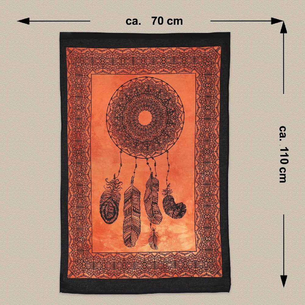 Kunst Und Magie Dreamcatcher Traumfänger Poster Wandbehang Celtic Orange Ca. 110 X 70 Cm