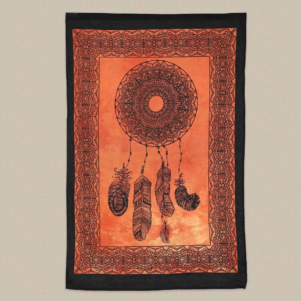 Kunst Und Magie Dreamcatcher Traumfänger Poster Wandbehang Celtic Orange Ca. 110 X 70 Cm