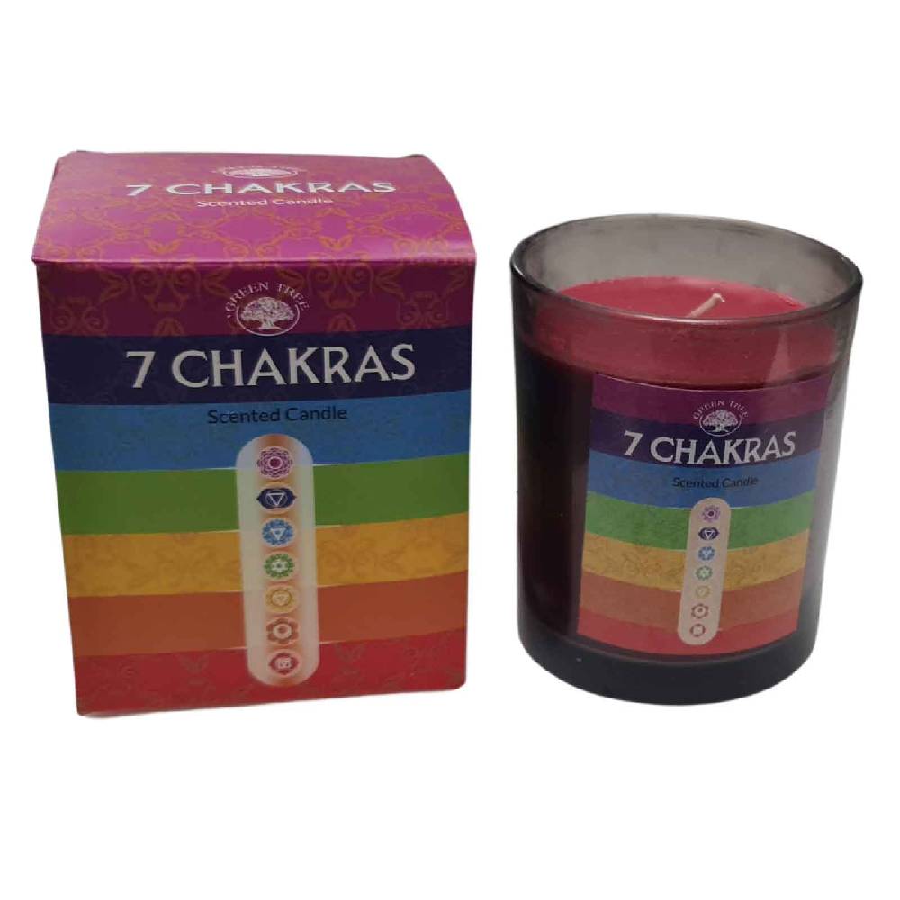 Kunst Und Magie Duftkerze 7 Chakren Chakrakerze - Green tree Spirituelle Kerzen