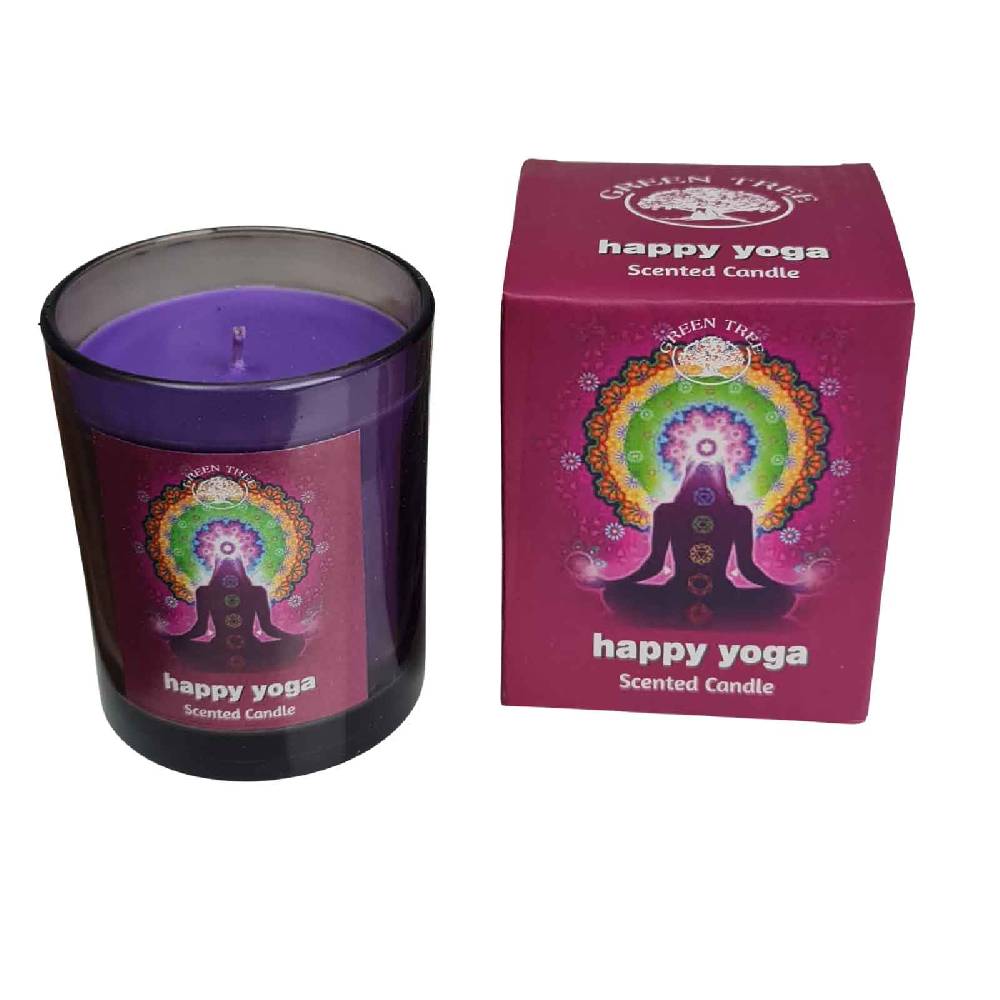 Kunst Und Magie Duftkerze Happy Yoga - Green Tree Spirituelle Kerzen