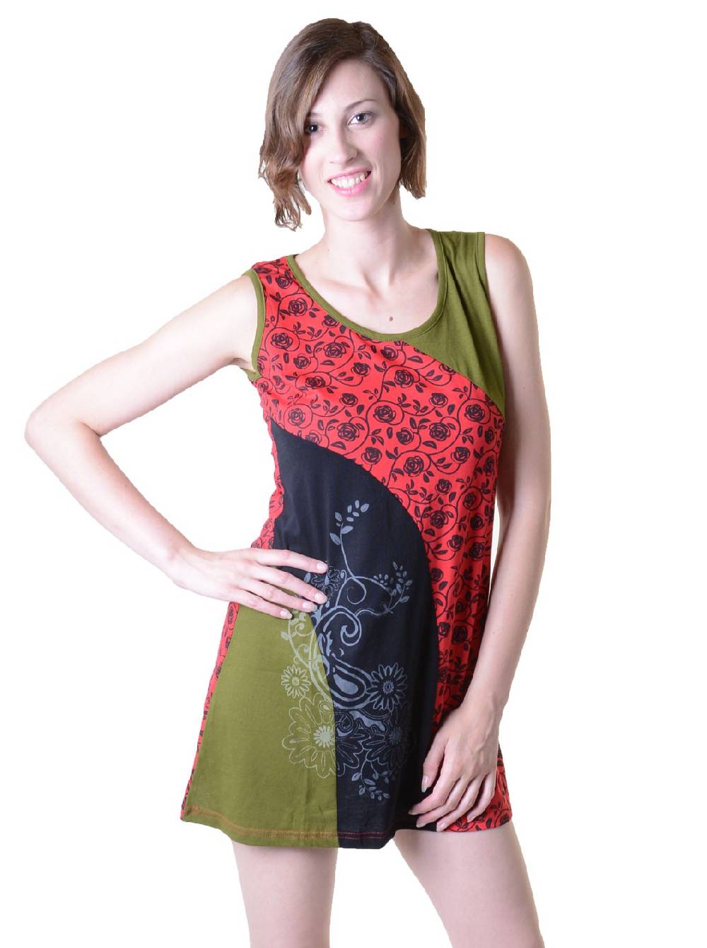 Kunst Und Magie Einzigartige Patchwork Longshirt Tunika Hippie