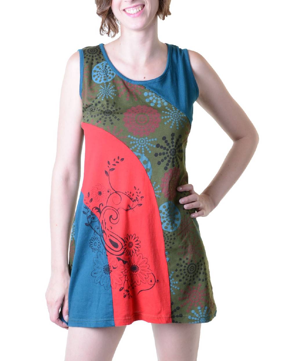 Kunst Und Magie Einzigartige Patchwork Longshirt Tunika Hippie