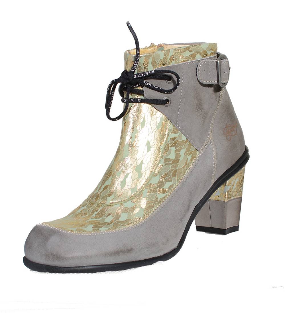 Kunst Und Magie Eject Iris Golden Green Edle Damen Stiefelette