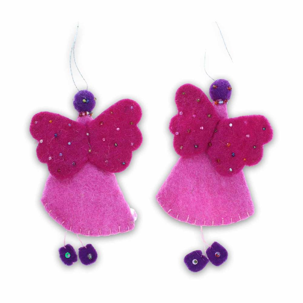 Kunst Und Magie Engel Set Aus Filz Filzengel Christbaumschmuck Fensterdeko Fair 12cm