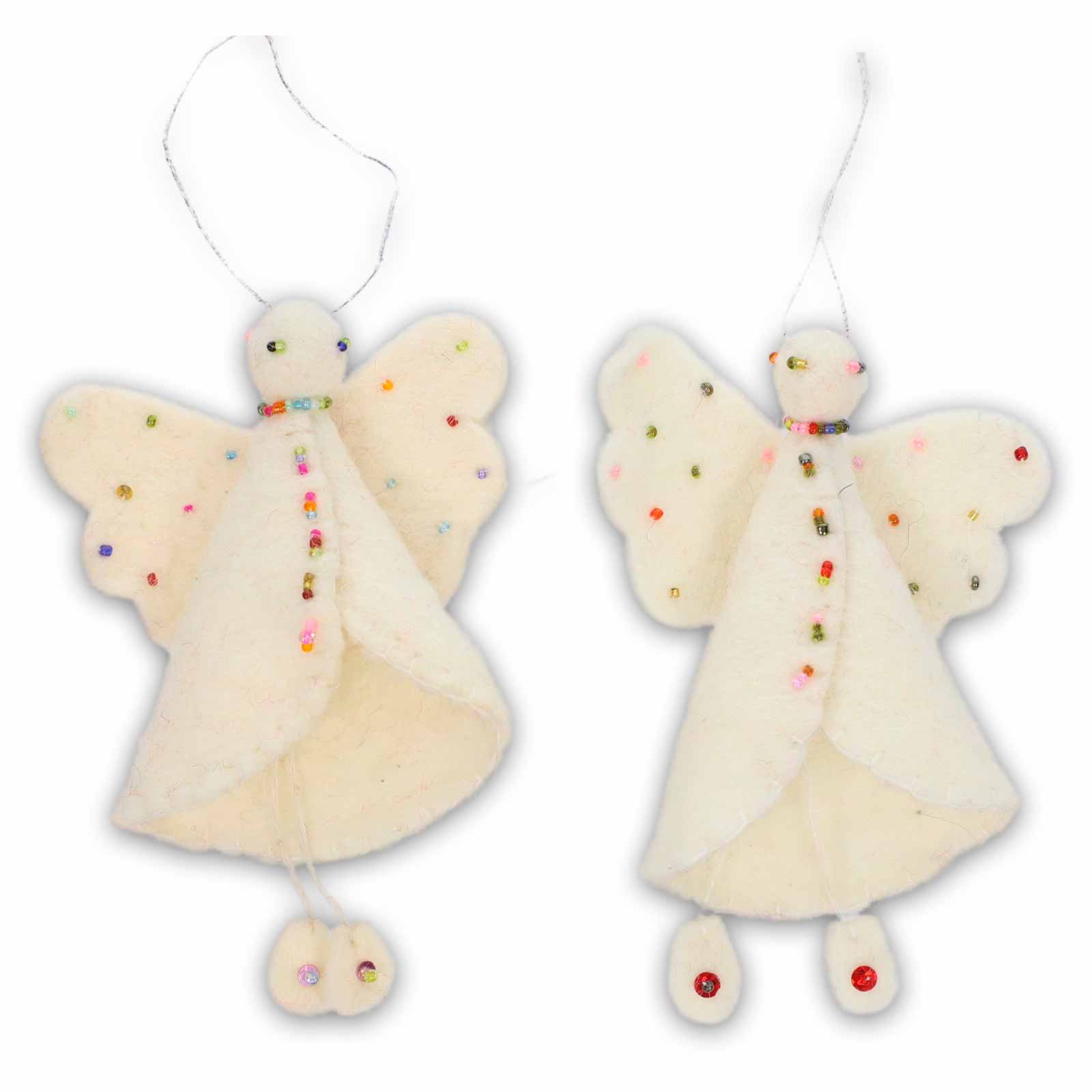 Kunst Und Magie Engel Set aus Filz Filzengel Christbaumschmuck Fensterdeko Fair 12cm