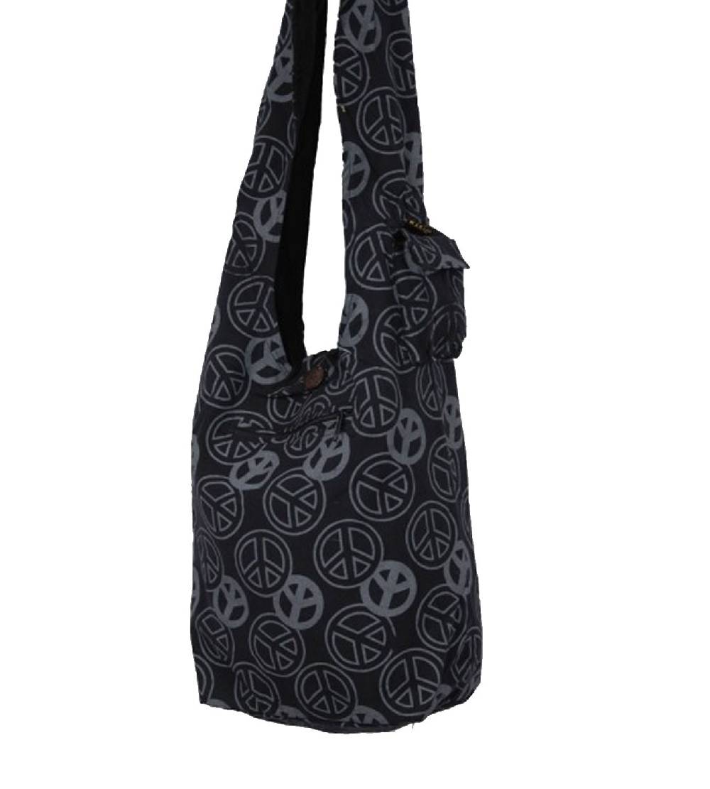 Kunst Und Magie Ethno Hippie Tasche Baba Peace Zeichen Schultertasche Umhängetasche Goa
