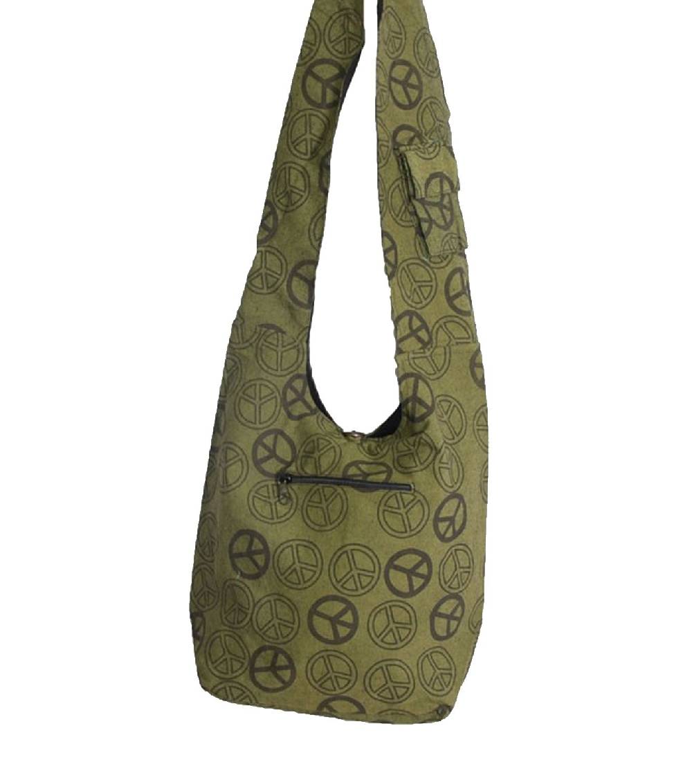 Kunst Und Magie Ethno Hippie Tasche Baba Peace Zeichen Schultertasche Umhängetasche Goa
