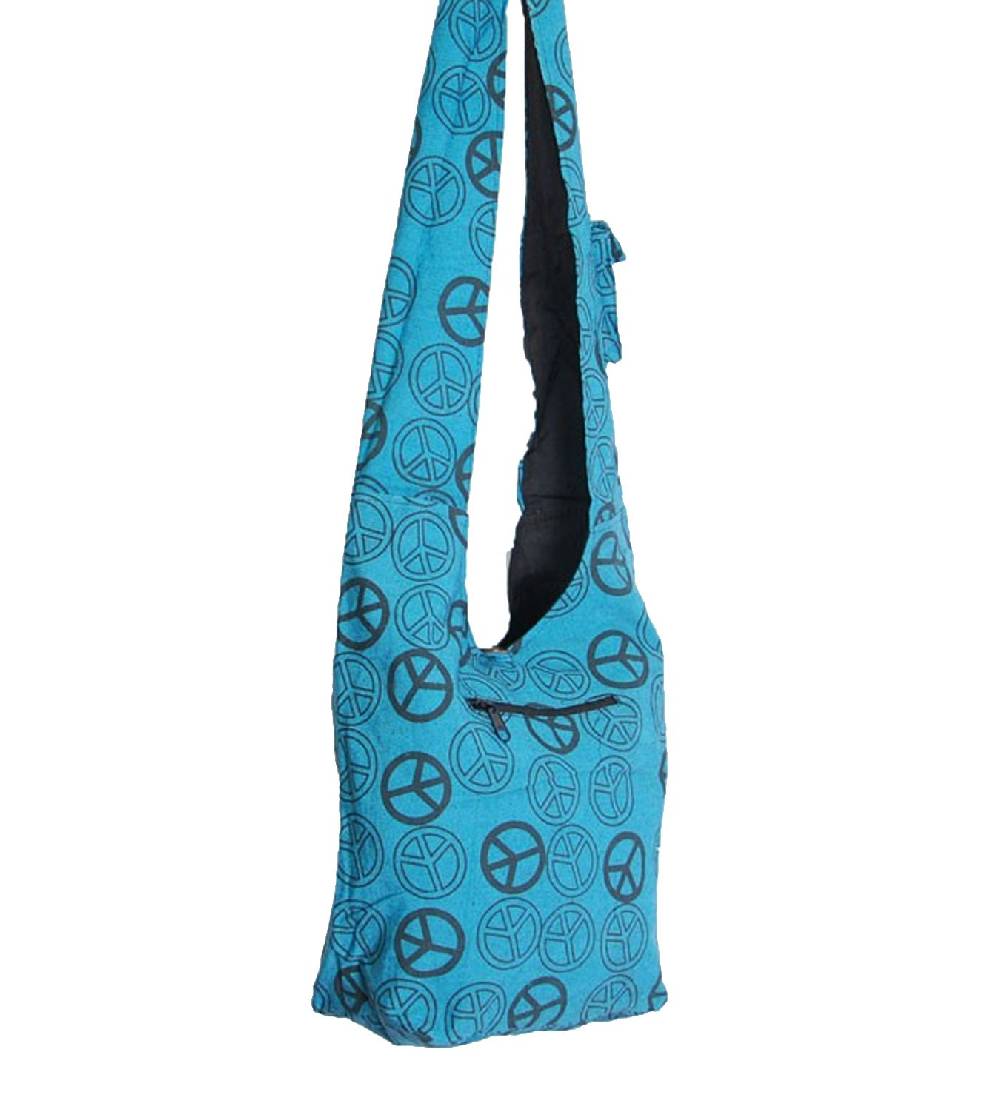 Kunst Und Magie Ethno Hippie Tasche Baba Peace Zeichen Schultertasche Umhängetasche Goa