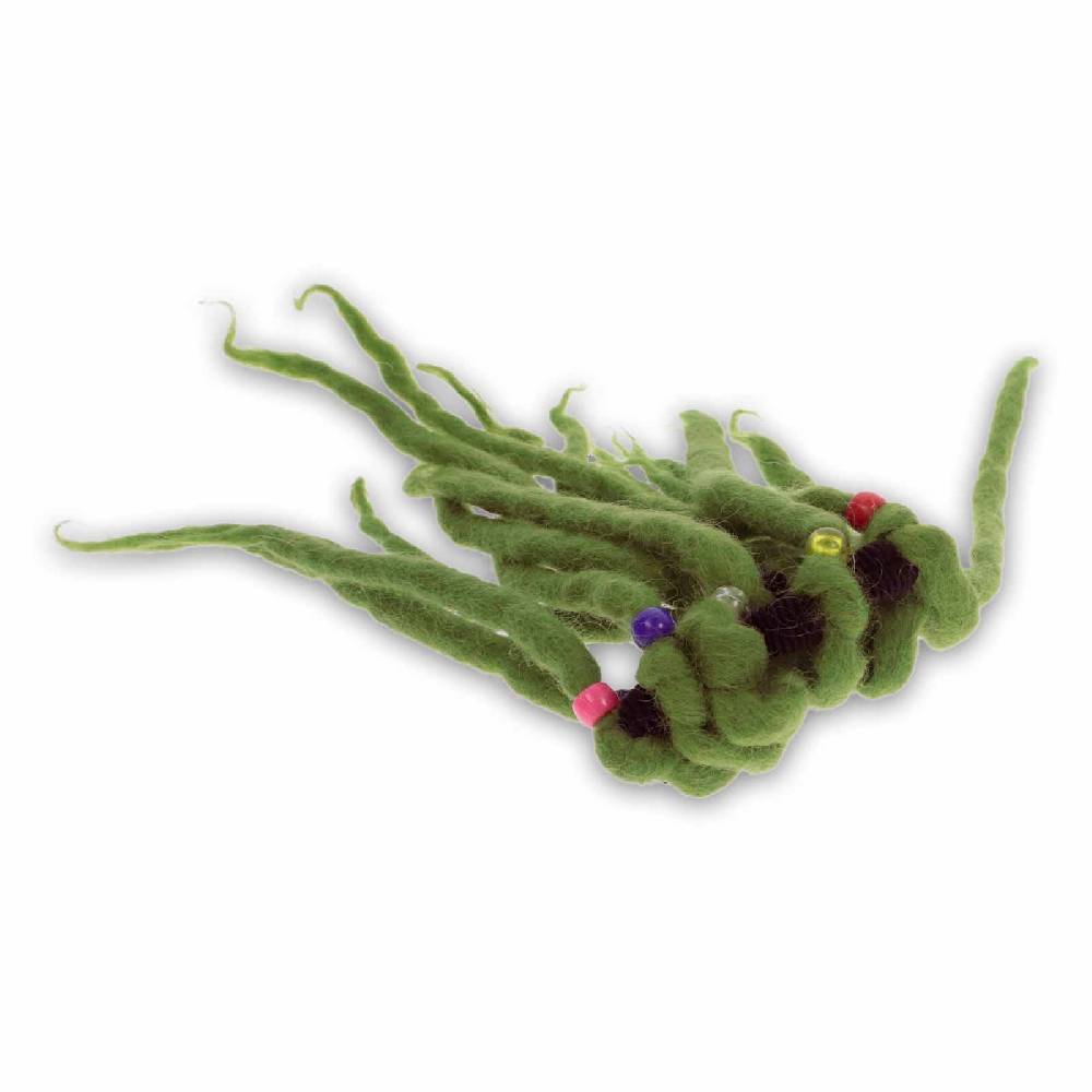 Kunst Und Magie Filz Haargummi Dreads Haarschmuck Rasta Scrounchi Xl