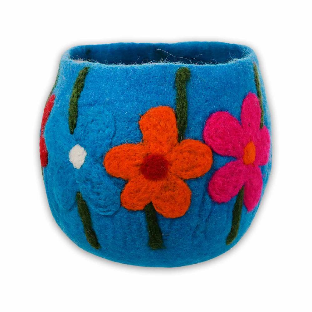 Kunst Und Magie Filzschale Filzkorb Organizer Deko Aufbewahrung Schale Vase Fair In 3 Größen Fair & Nachhaltig Blau