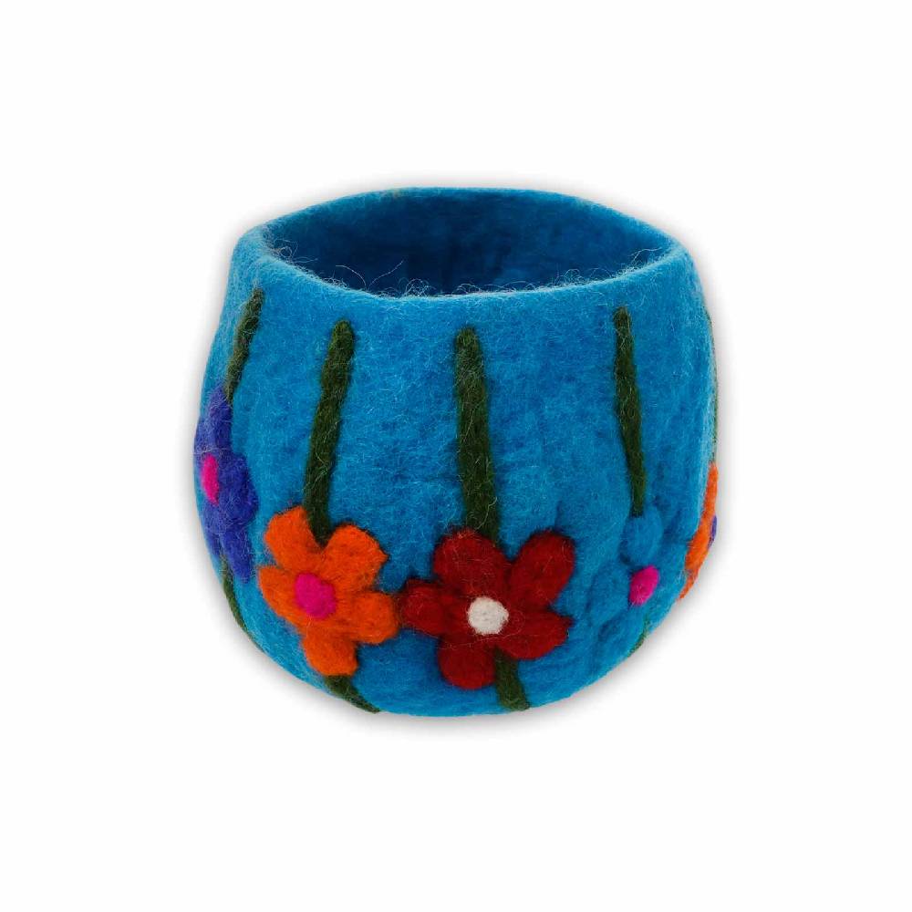 Kunst Und Magie Filzschale Filzkorb Organizer Deko Aufbewahrung Schale Vase Fair In 3 Größen Fair & Nachhaltig Blau