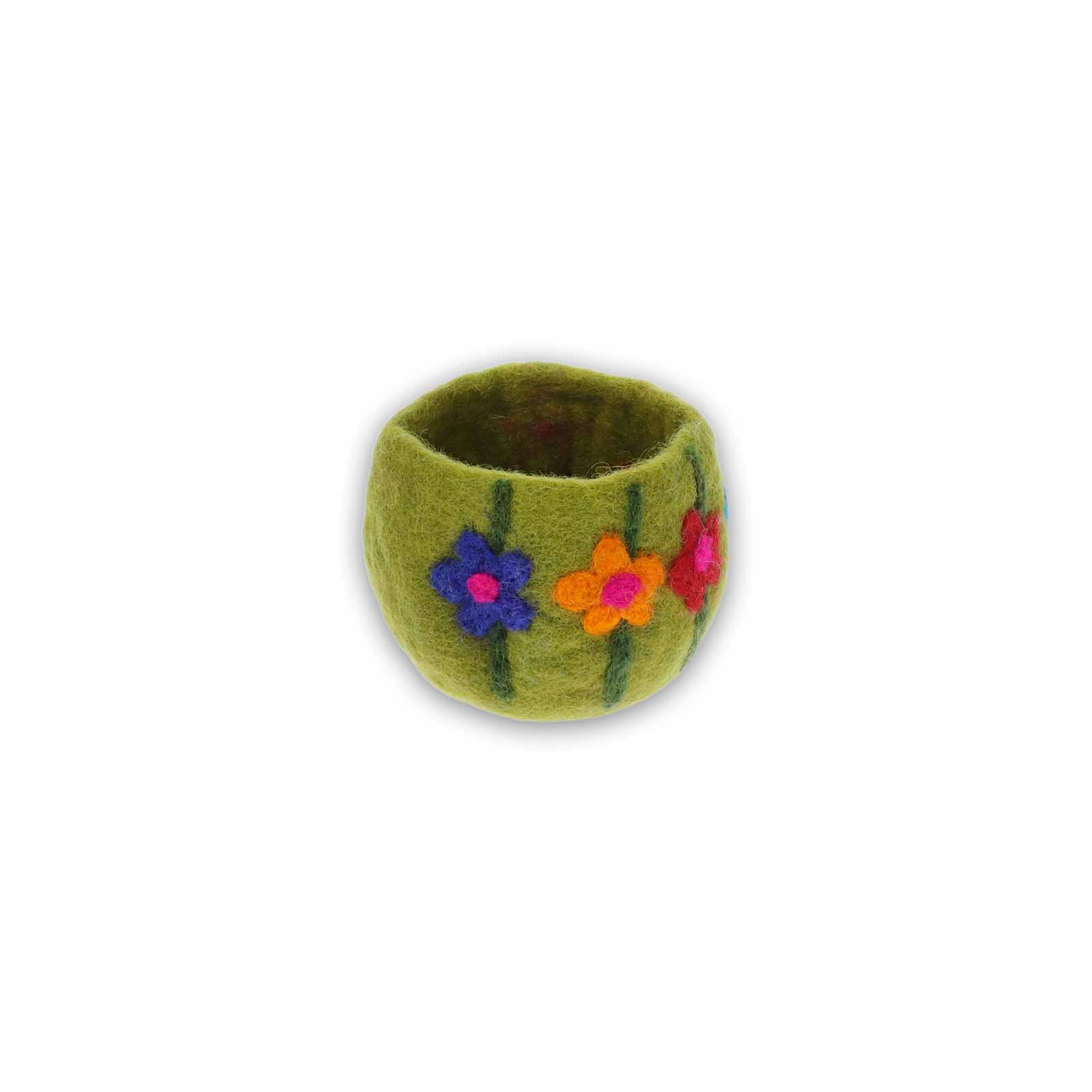 Kunst Und Magie Filzschale Filzkorb Organizer Deko Aufbewahrung Schale Vase Fair In 3 Größen Fair & Nachhaltig Grün