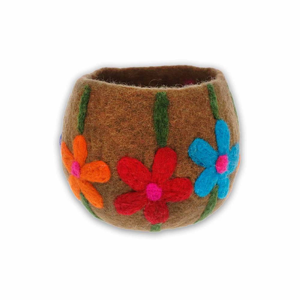 Kunst Und Magie Filzschale Filzkorb Organizer Deko Aufbewahrung Schale Vase Fair In 3 Größen Fair & Nachhaltig Braun