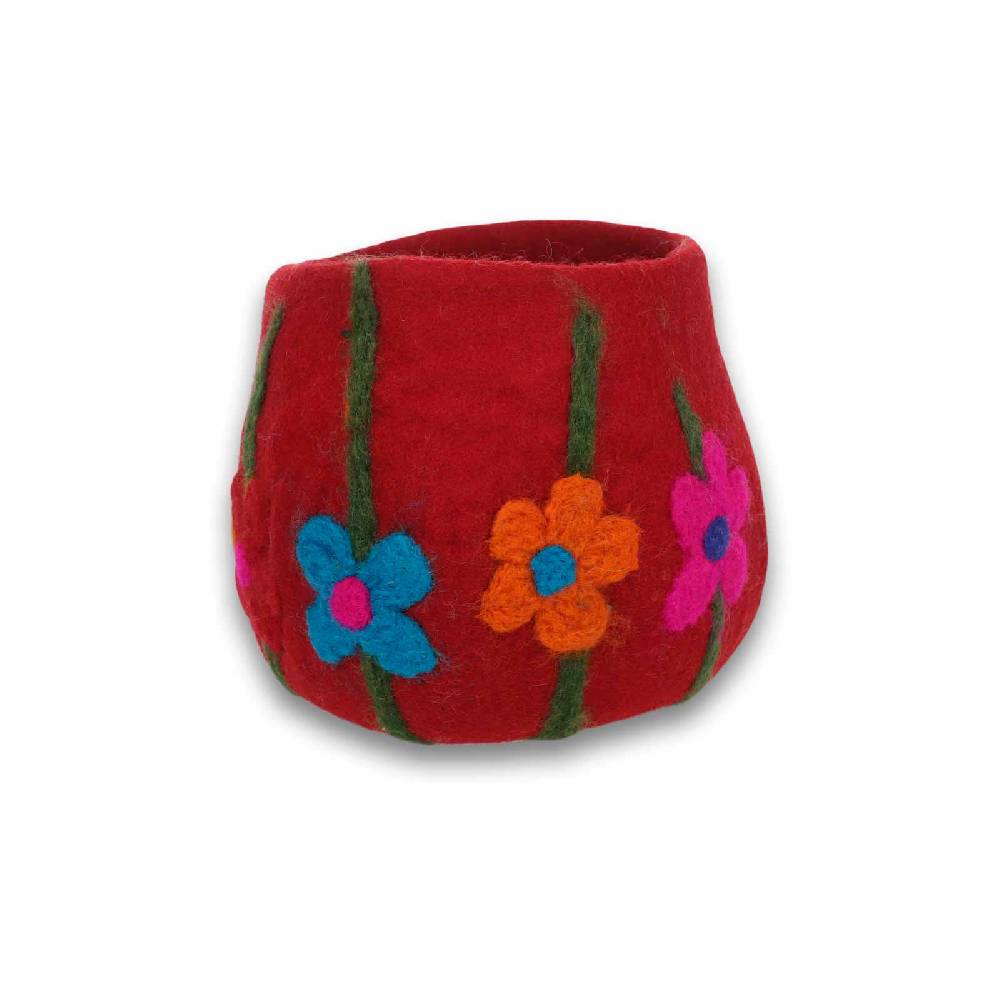 Kunst Und Magie Filzschale Filzkorb Organizer Deko Aufbewahrung Schale Vase Fair In 3 Größen Fair & Nachhaltig Rot