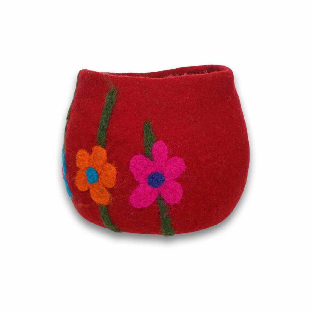 Kunst Und Magie Filzschale Filzkorb Organizer Deko Aufbewahrung Schale Vase Fair In 3 Größen Fair & Nachhaltig Rot