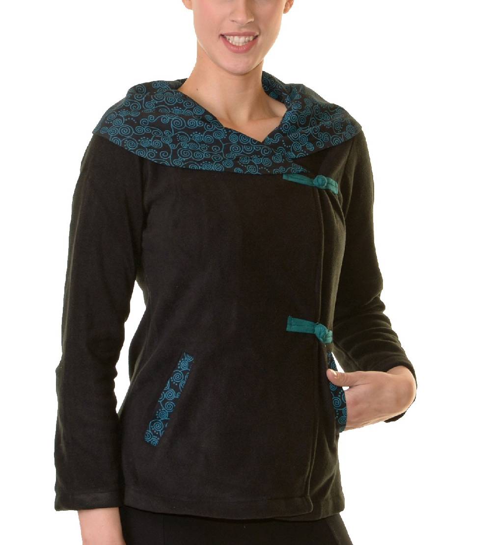 Kunst Und Magie Fleece Jacke Mit Tollem Kragen Goa Psy Hippie Boho