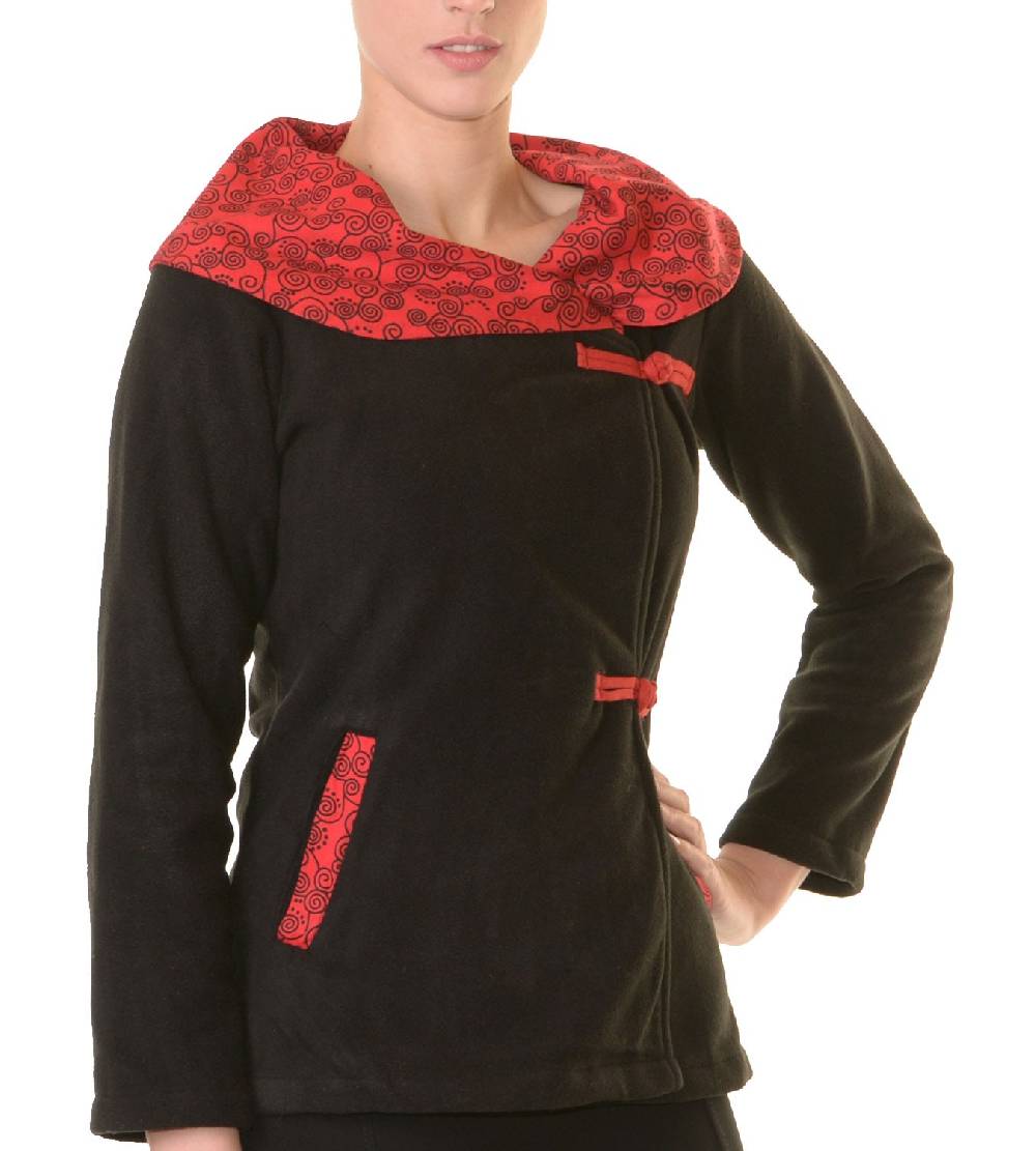 Kunst Und Magie Fleece Jacke Mit Tollem Kragen Goa Psy Hippie Boho